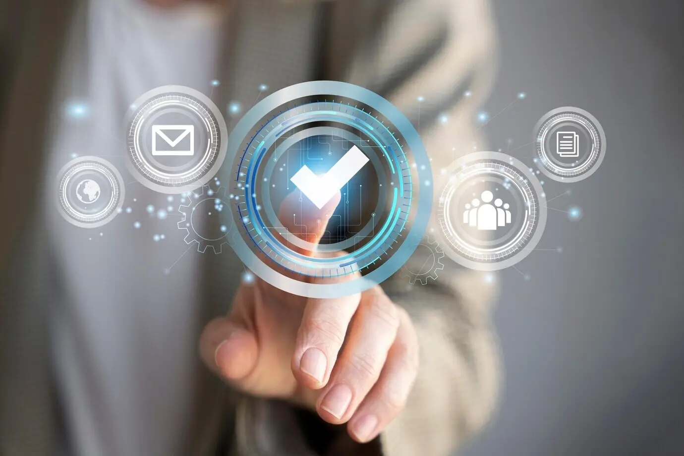 Концепция коллажа стандартного контроля качества